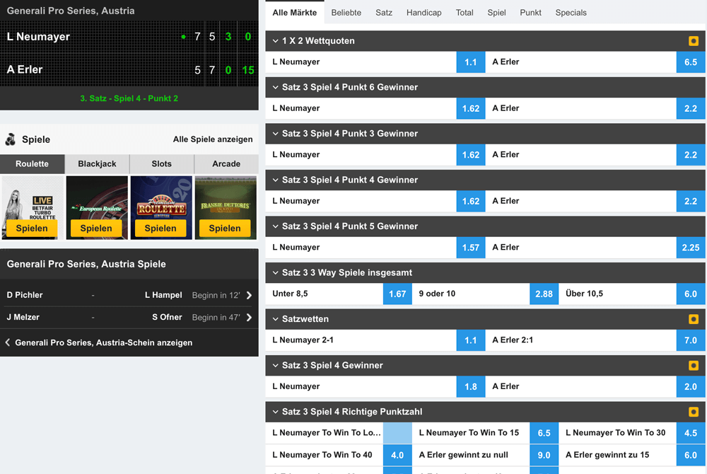 betfair livewetten