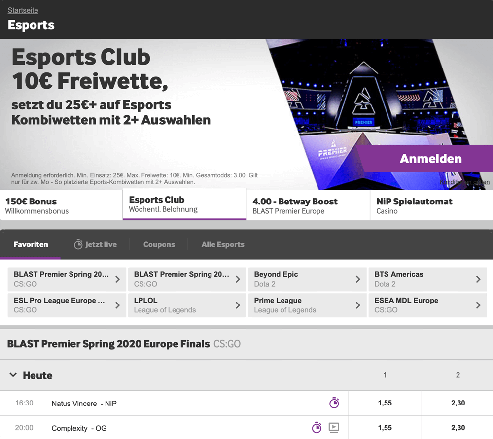 betway esport