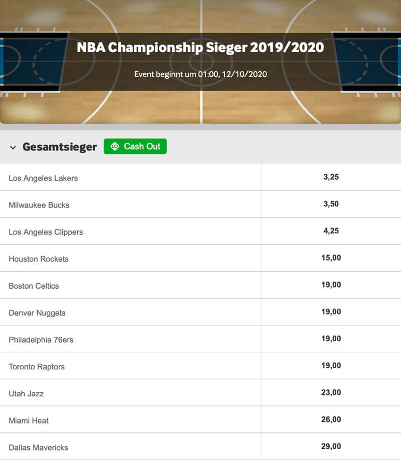 nba siegwette betway