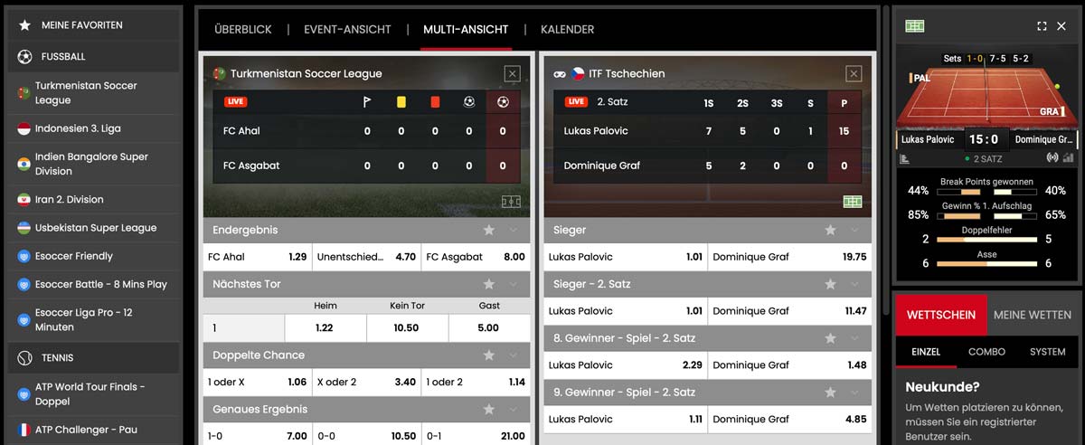 selectbet liveansicht