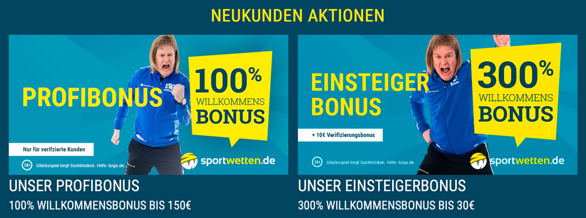 sportwettende willkommensbonus