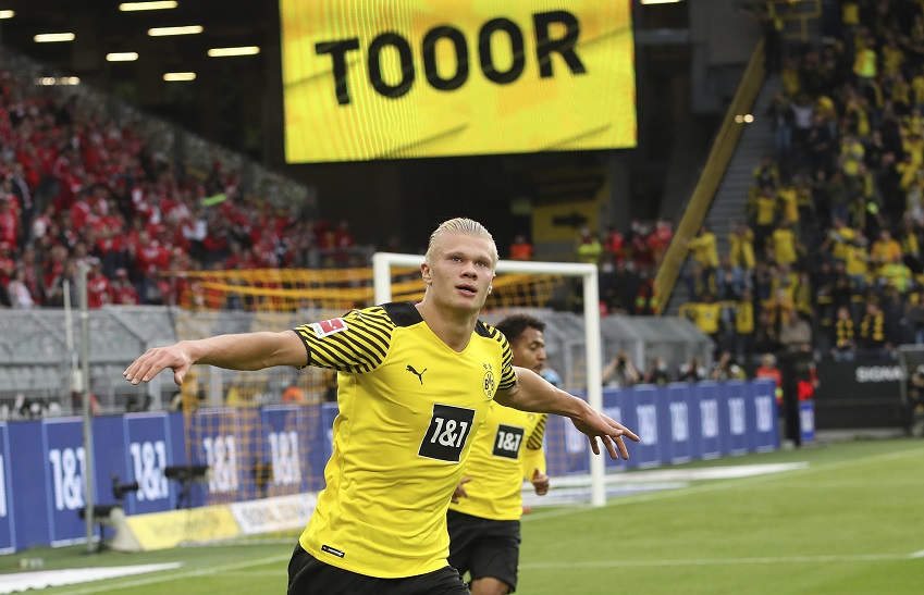 erling haaland bvb dortmund 2021 2022