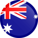 australien flag rund