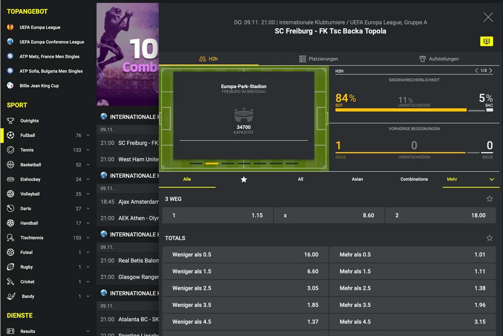 prontobet sportwetten