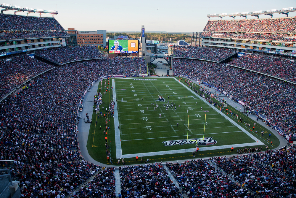 Boston, ,October,16:,Elevated,View,Of,Gillette,Stadium,Home